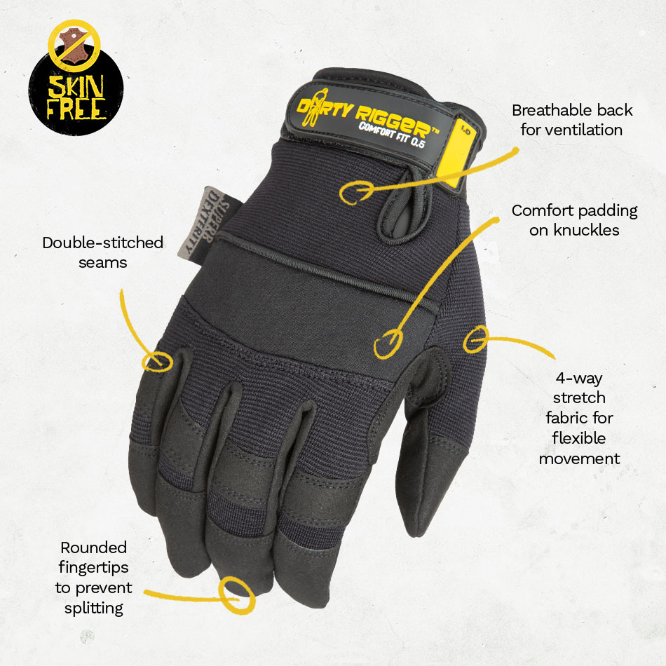 Comfort Fit™ 0.5 Full Fingered S koko